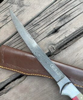 Chub Life Filet Knife with engraving