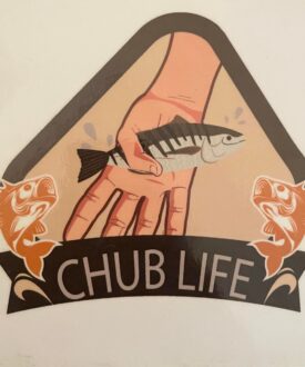 chub life chub in hand sticker