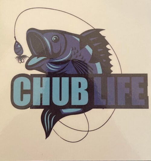 chub life logo fishing sticker